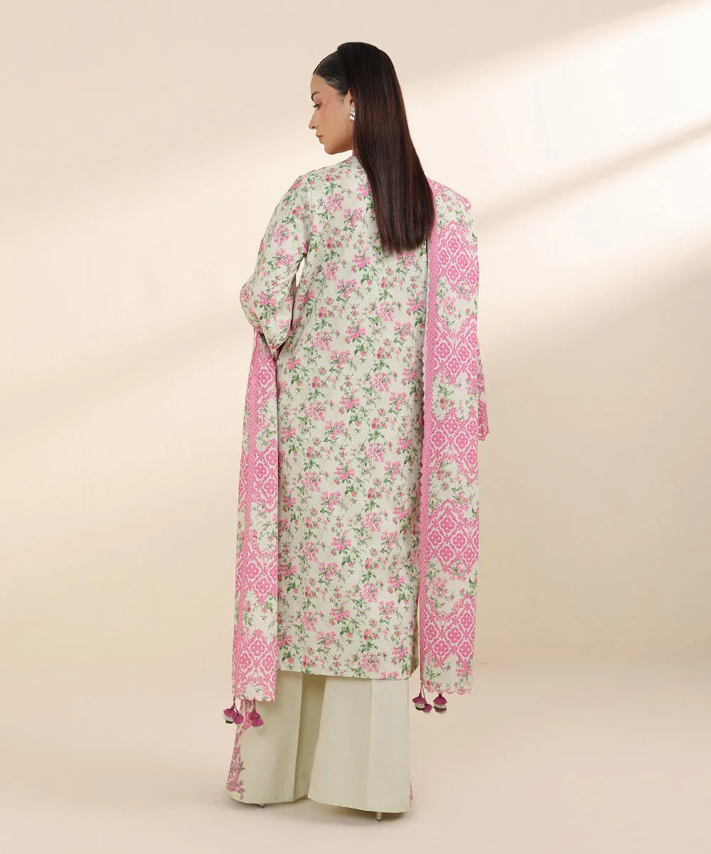 3 Piece - Embroidered Karandi Suit