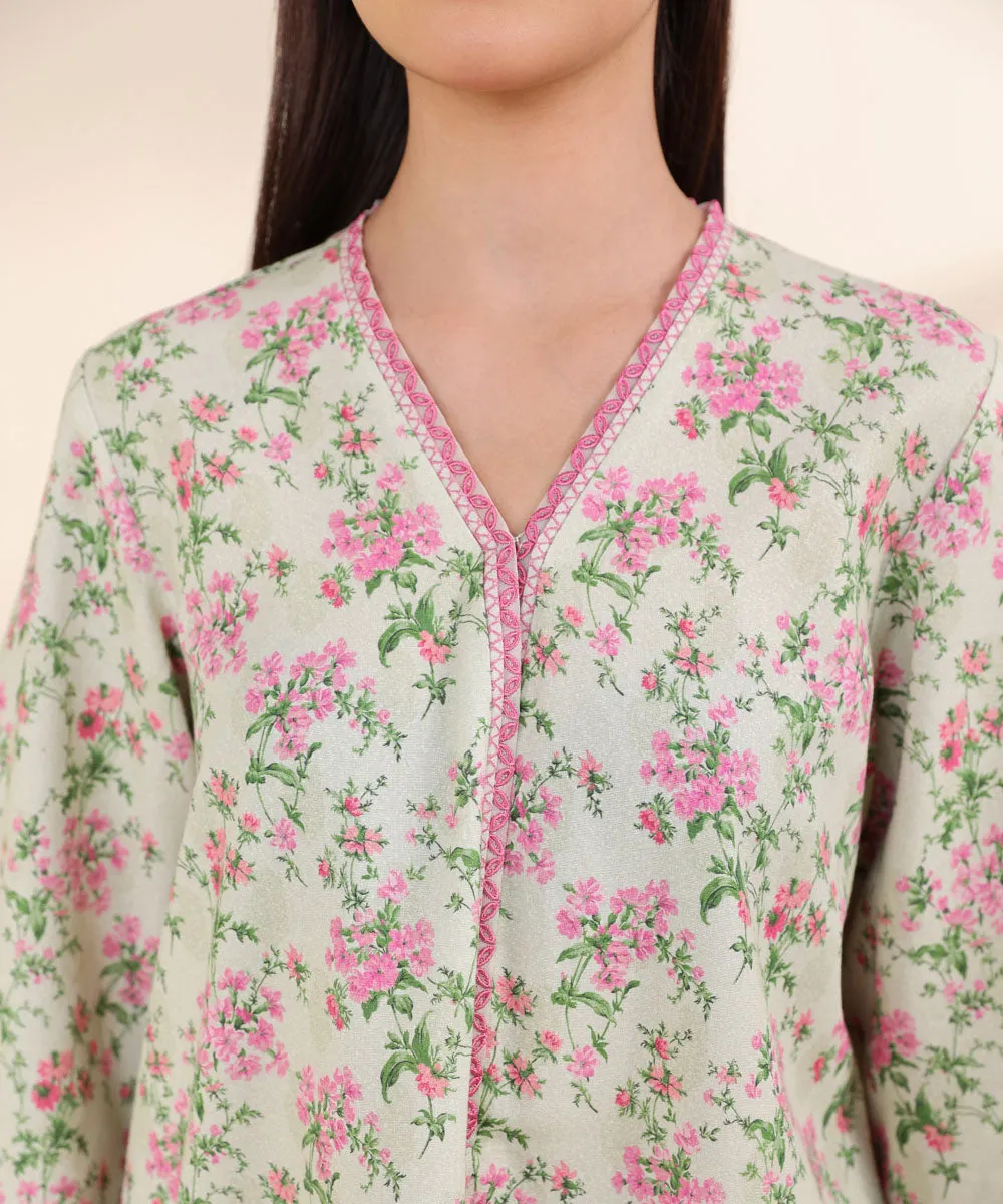 3 Piece - Embroidered Karandi Suit