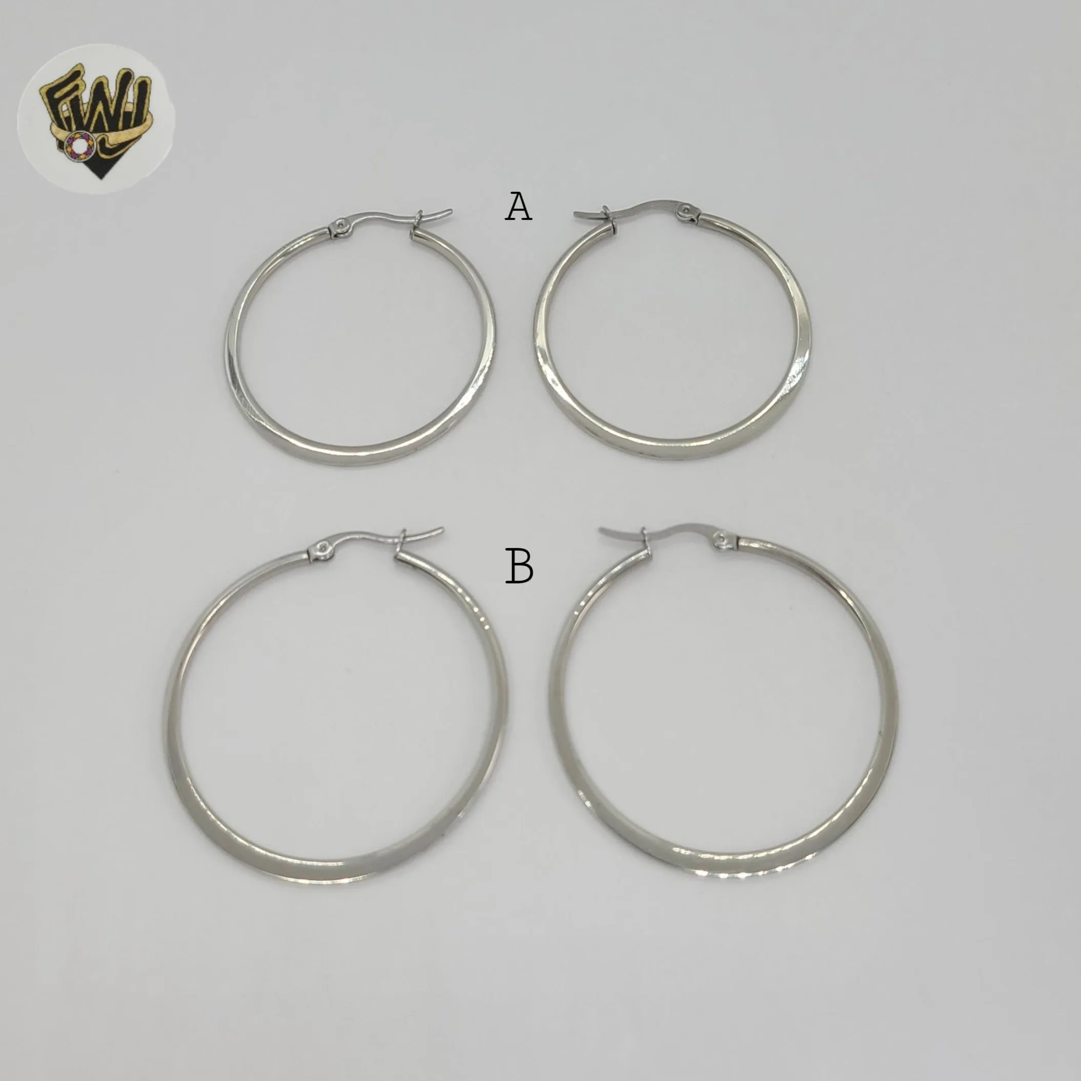 (4-2173) Stainless Steel - Plain Flat Hoop.