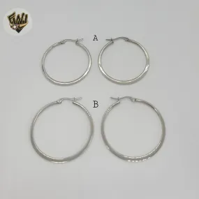 (4-2173) Stainless Steel - Plain Flat Hoop.