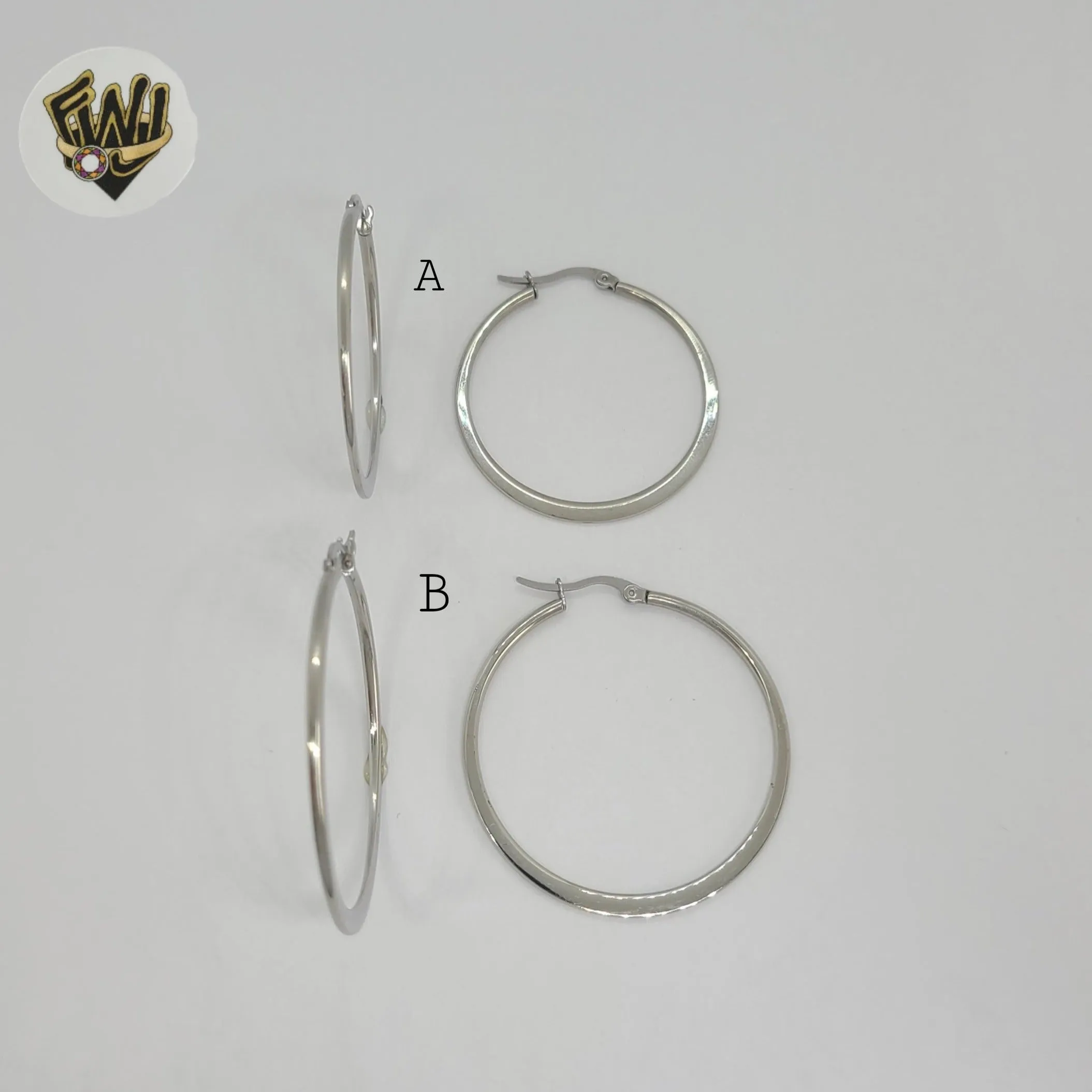 (4-2173) Stainless Steel - Plain Flat Hoop.