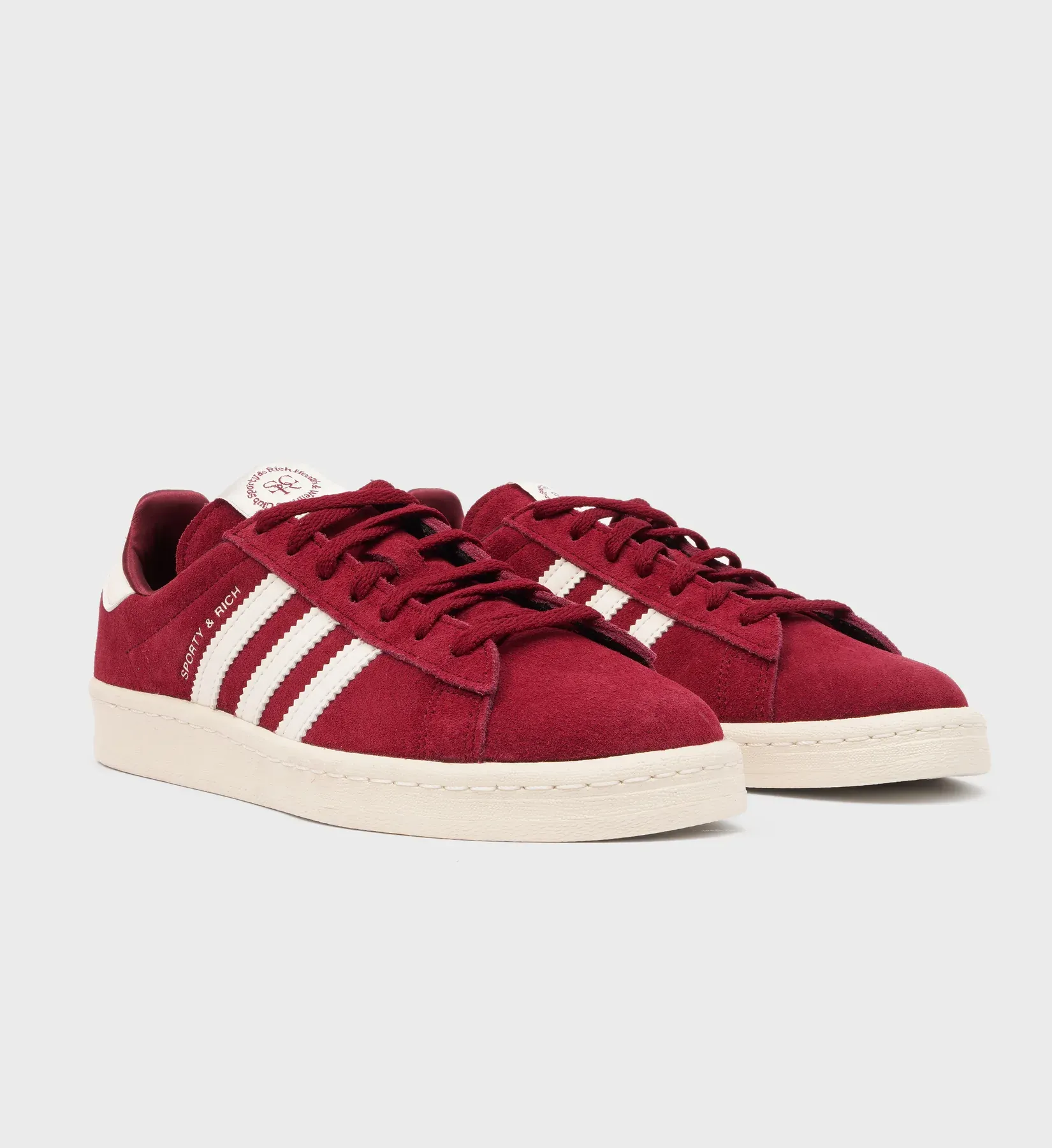 ADIDAS CAMPUS 80'S SPORTY AND RICH MERLOT CREAM