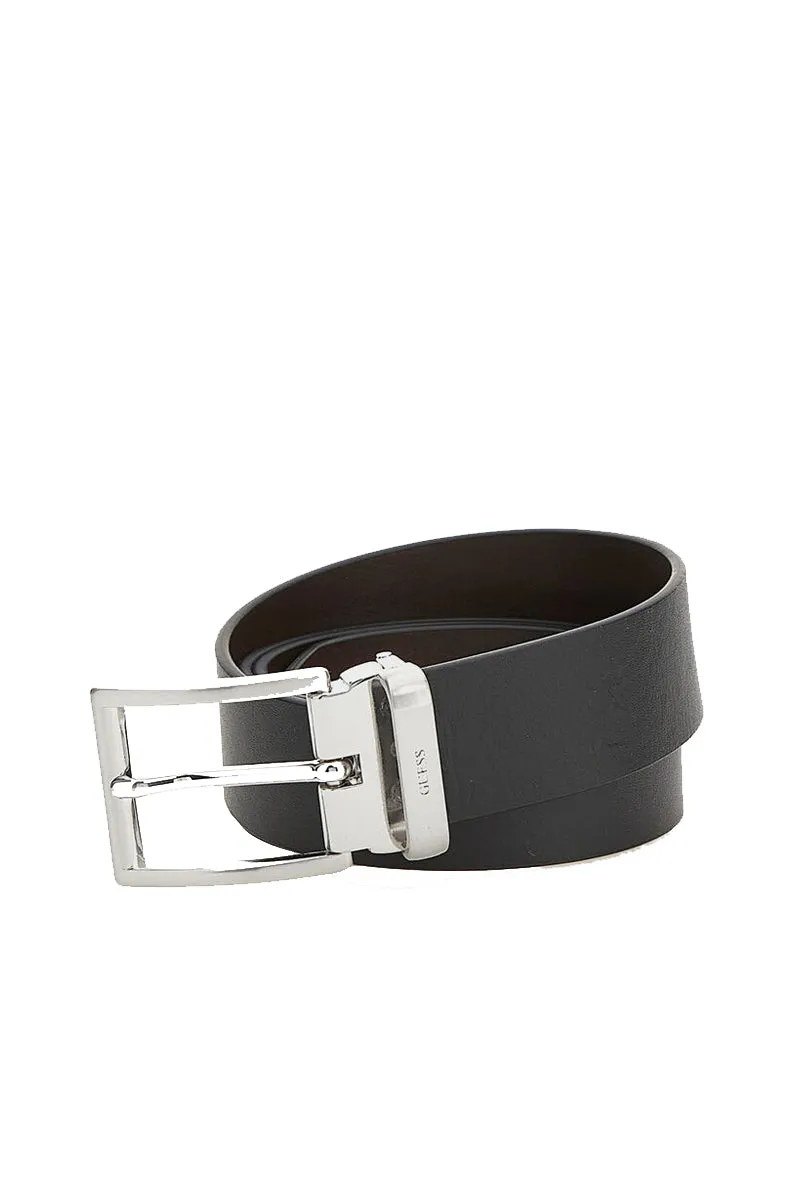 Adjustable & Reversible Belt - Black Dark Brown