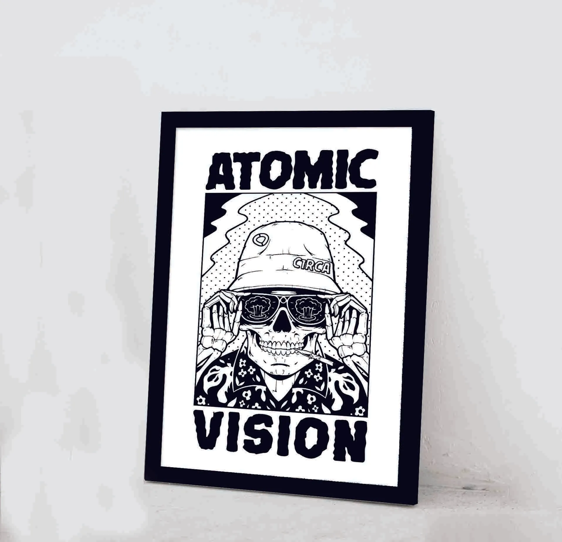 ATOMIC VISION White Panel 50x70 cm