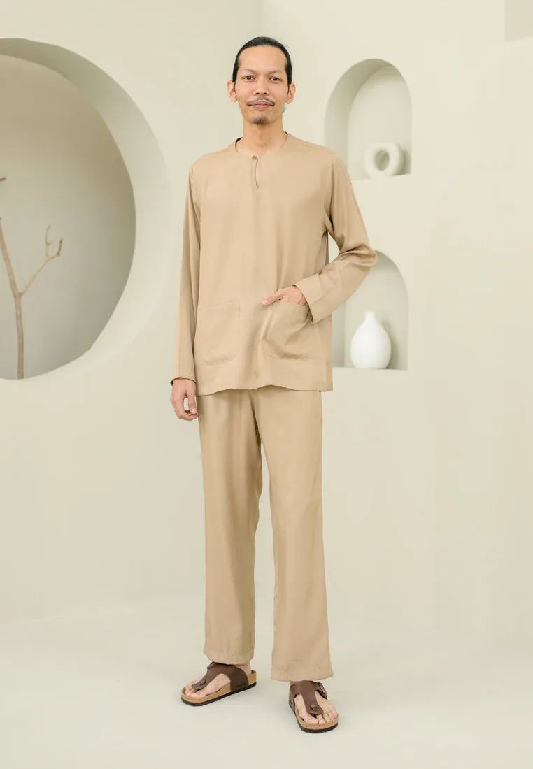 Baju Melayu Men (Nude Brown)