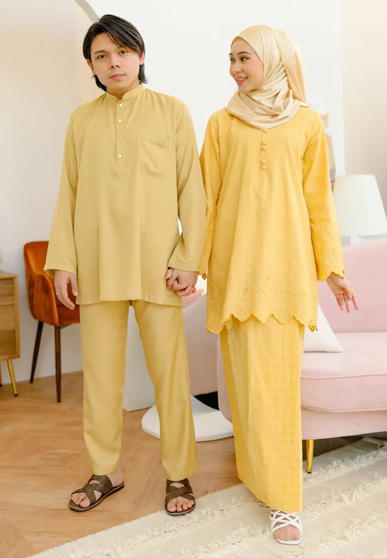 Baju Melayu Tulip Men ( Yellow )