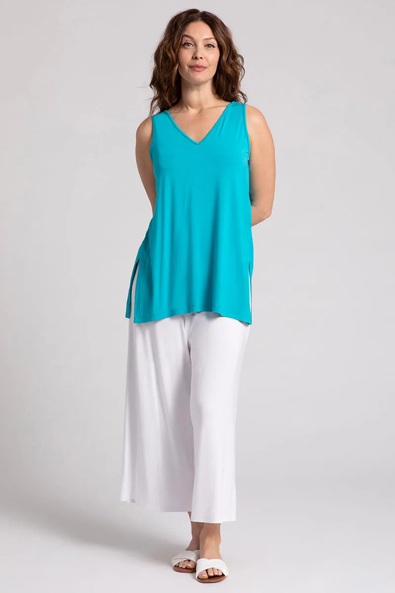 Bamboo Reversible Go To Tank | Turquoise