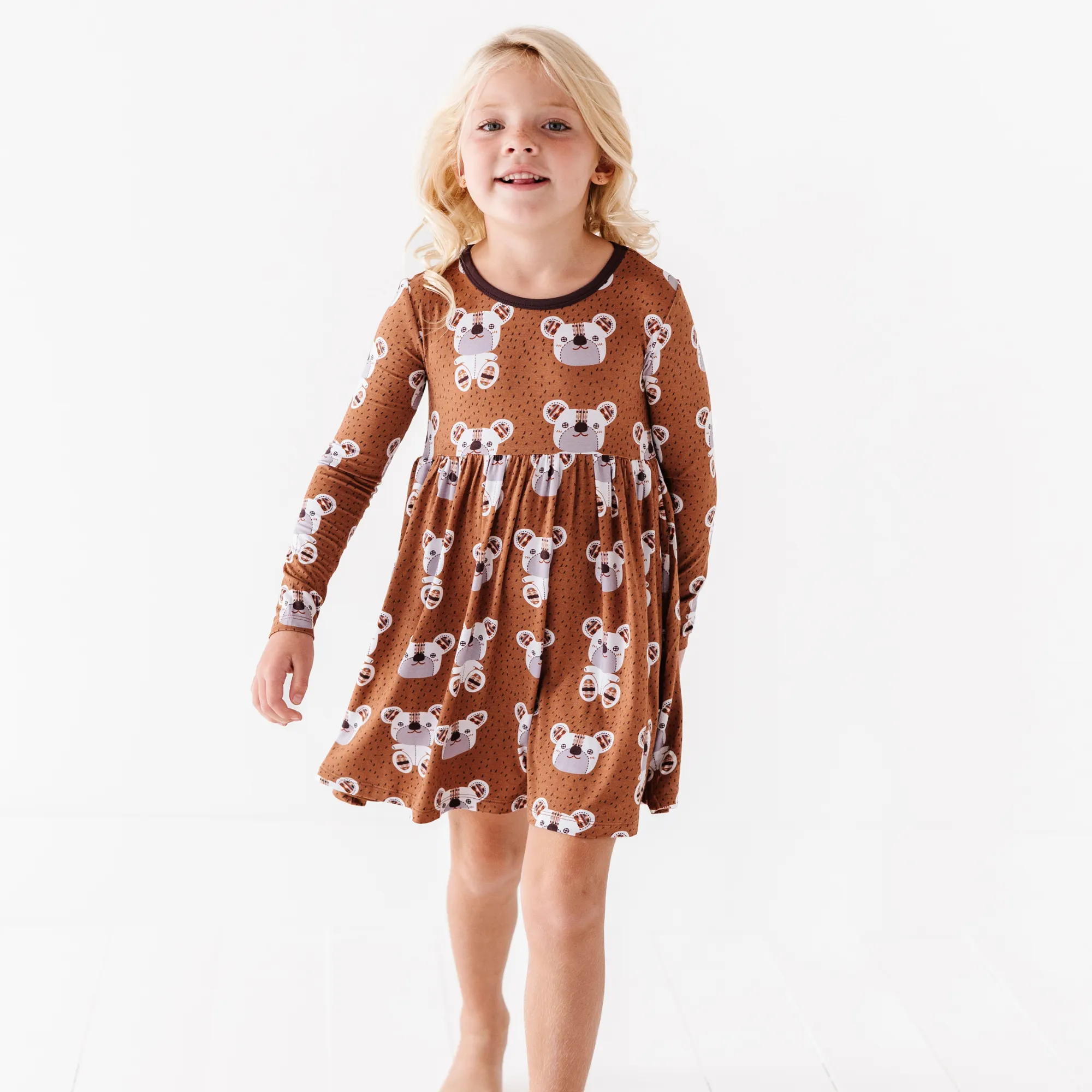 Bears Gone Plaid Toddler/Girls Dress