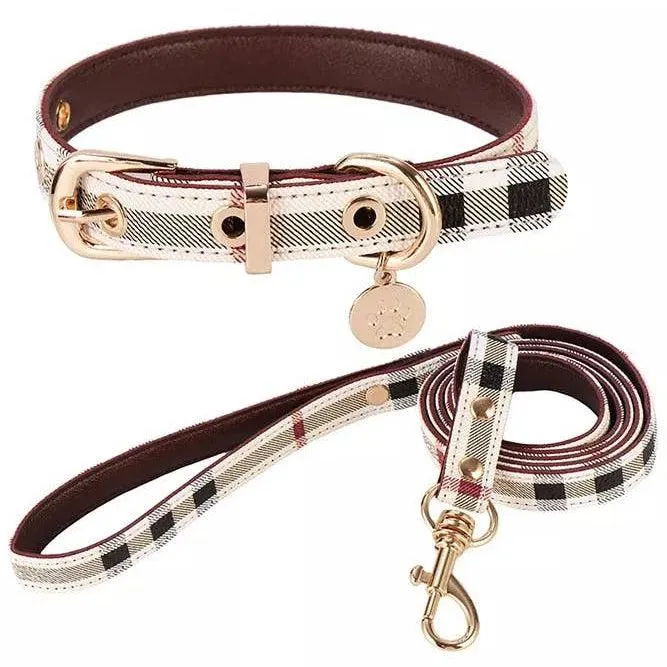 Benson Plaid Dog Collar