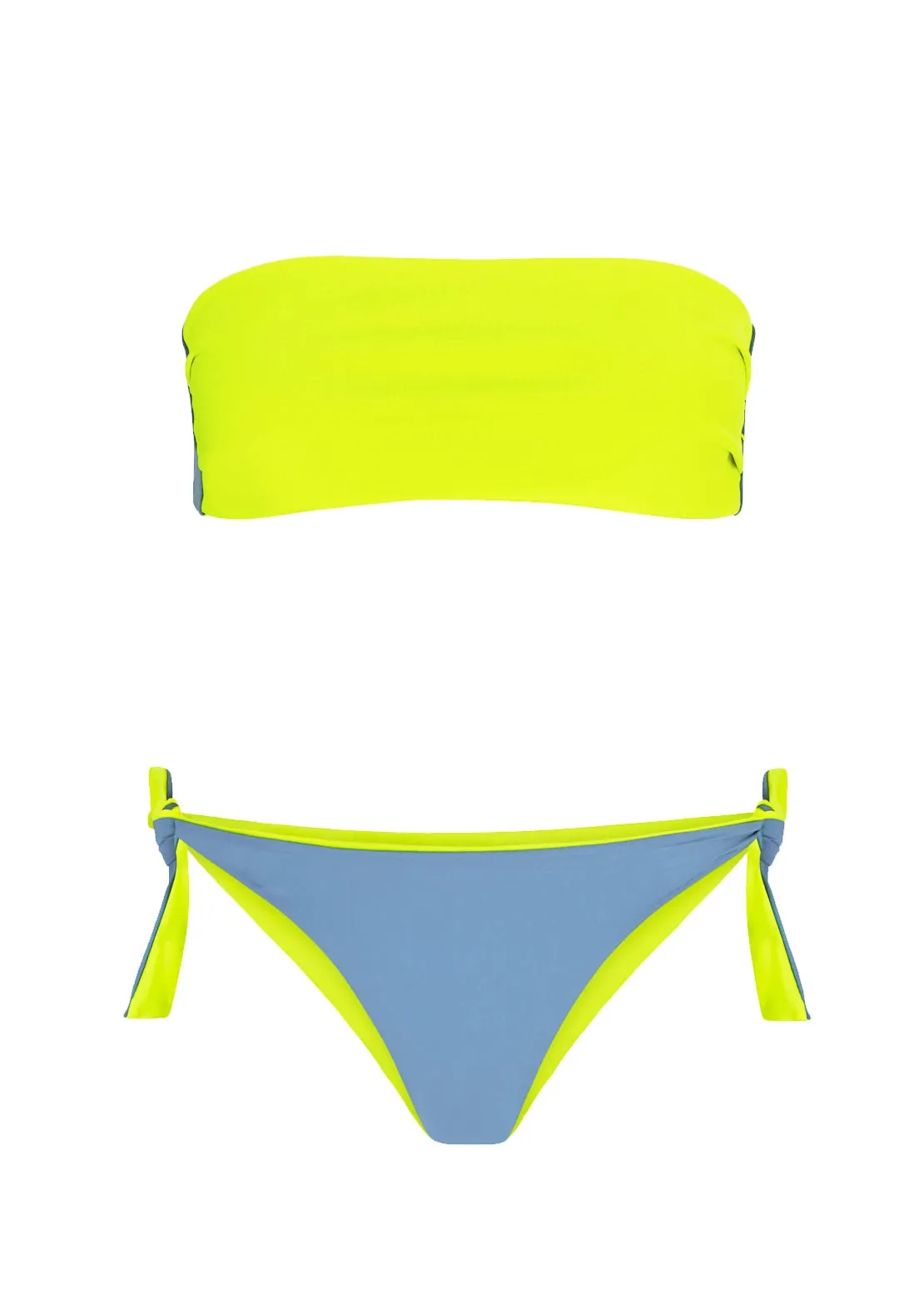 BIKINI REVERSIBLE FLOR Y AZUL