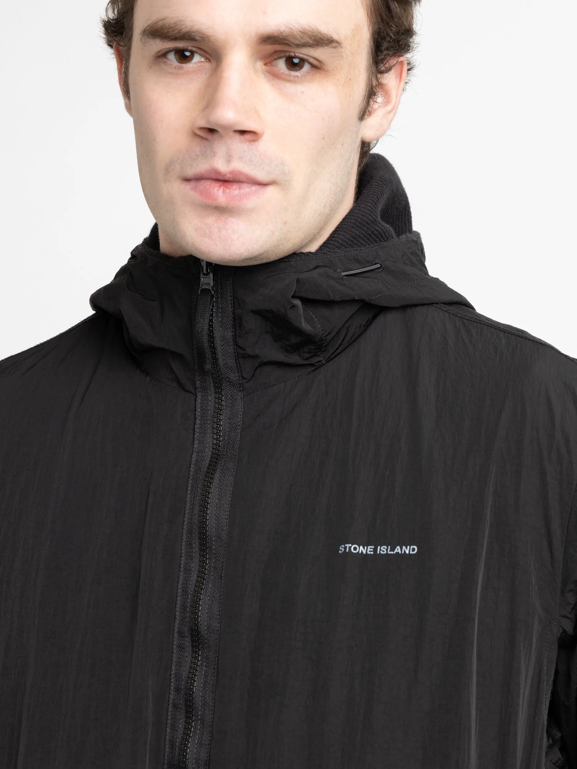 Black Reversible Full-Zip Sweatshirt