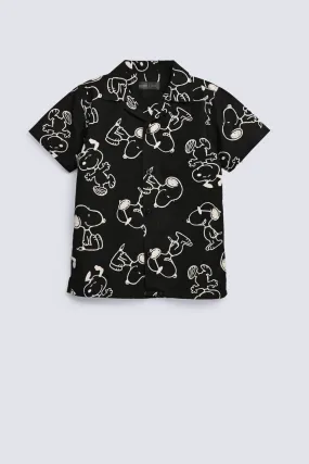 BOYS SNOOPY PRINTED SHIRT