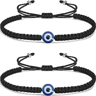 Bracelet, Evil Eye/Plain Black