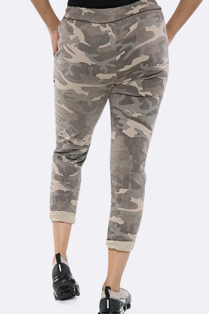 Camouflage Printed Magic Pant