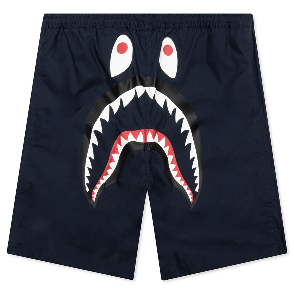 Color Camo Shark Reversible Shorts - Purple