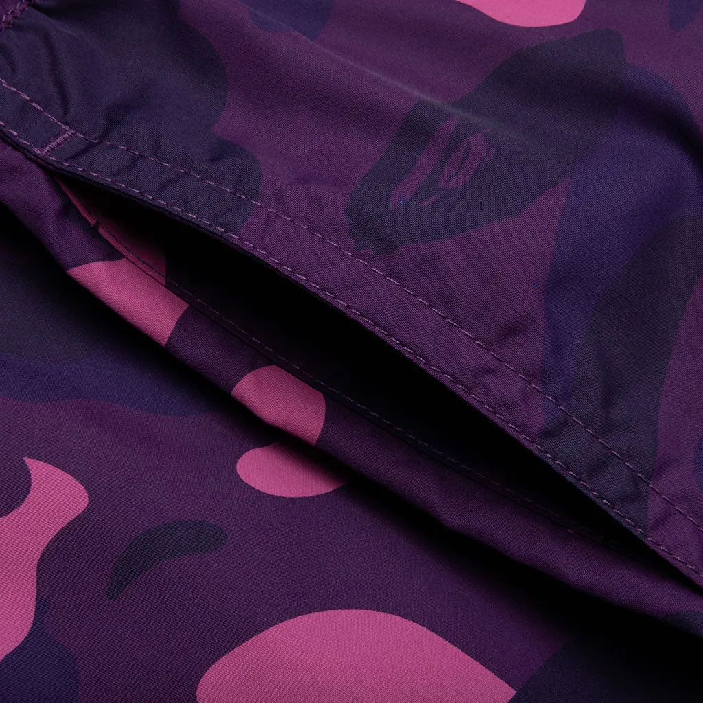 Color Camo Shark Reversible Shorts - Purple