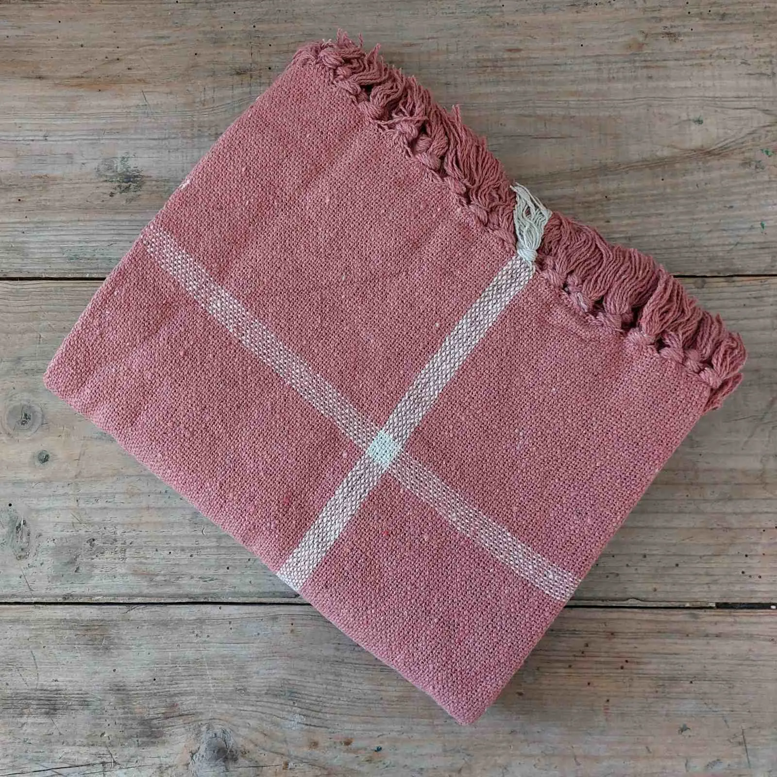 Cotton Plaid Throw