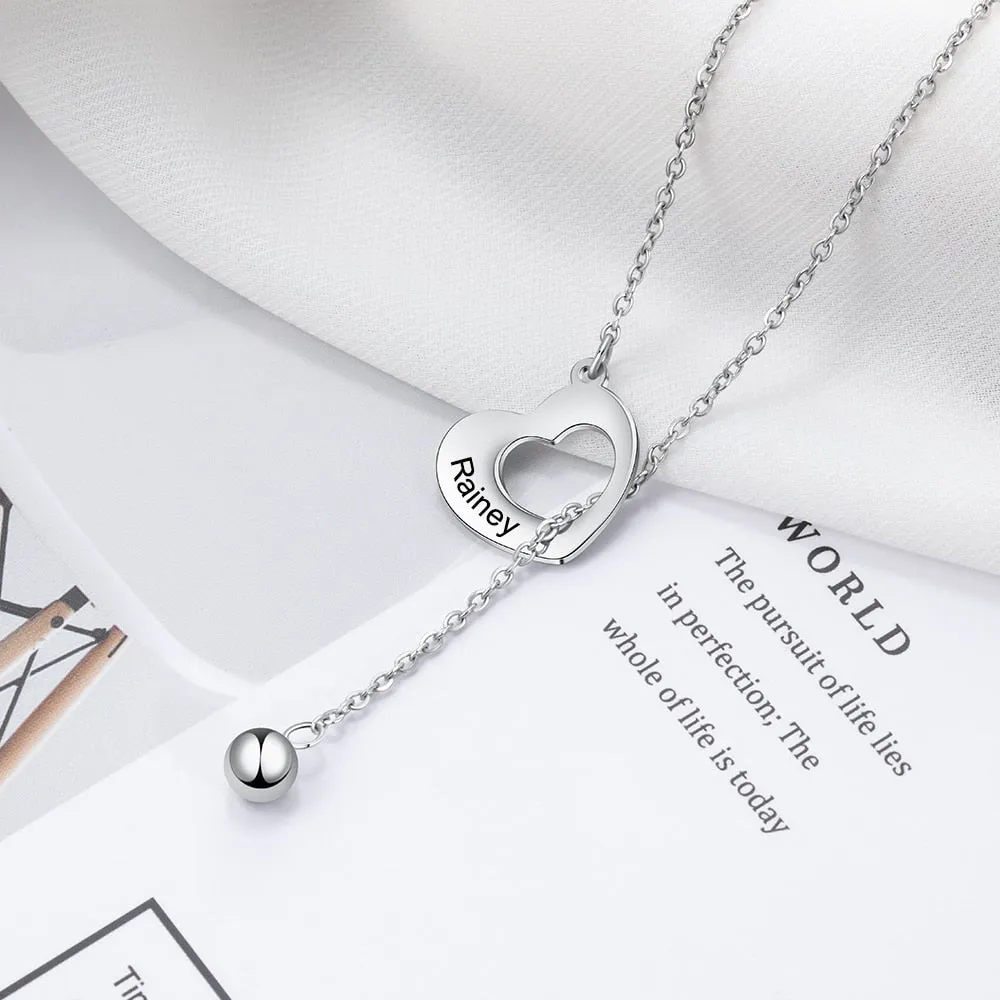 Customized Engraved Pendant Necklaces for Women