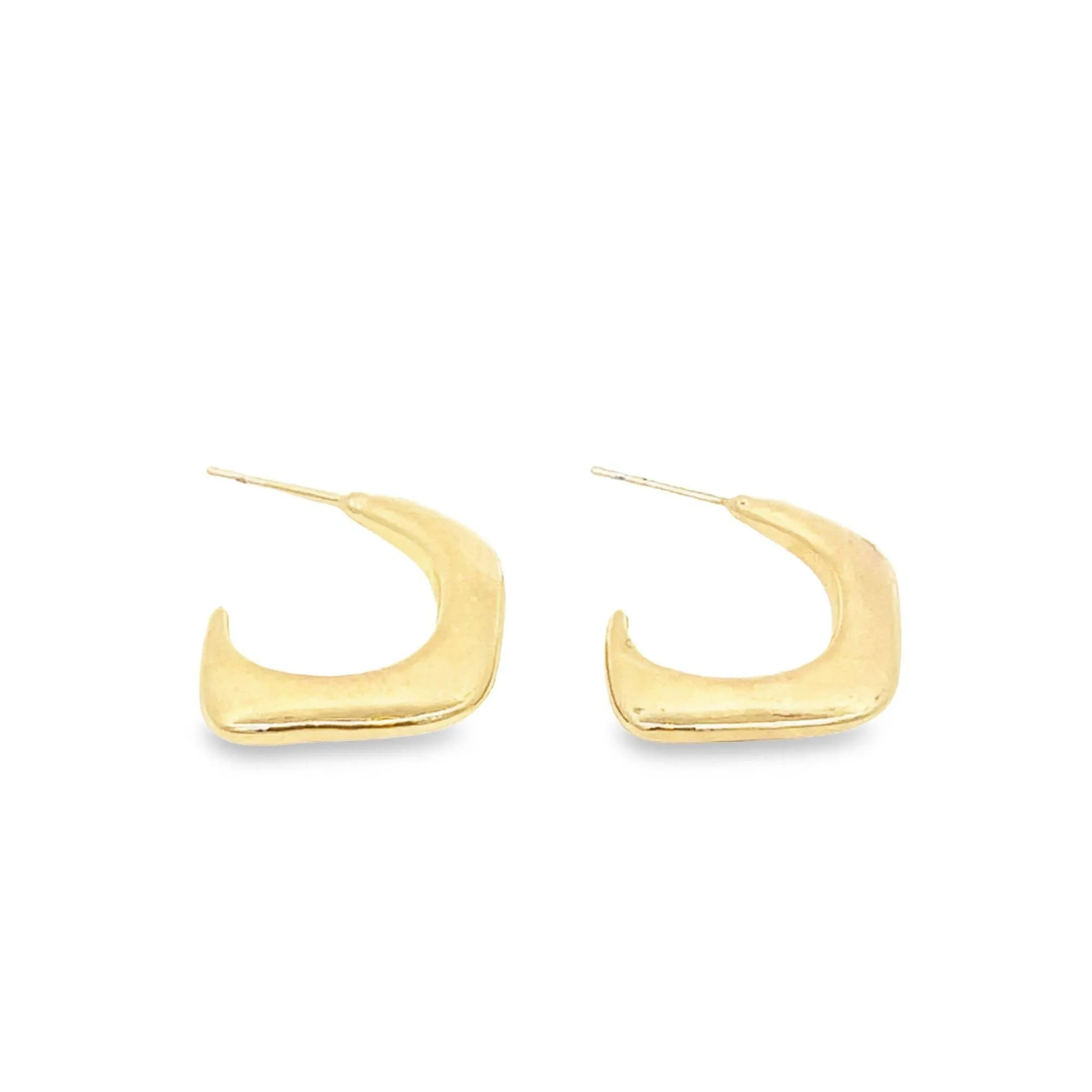 Designed Small Plain Stud Earring