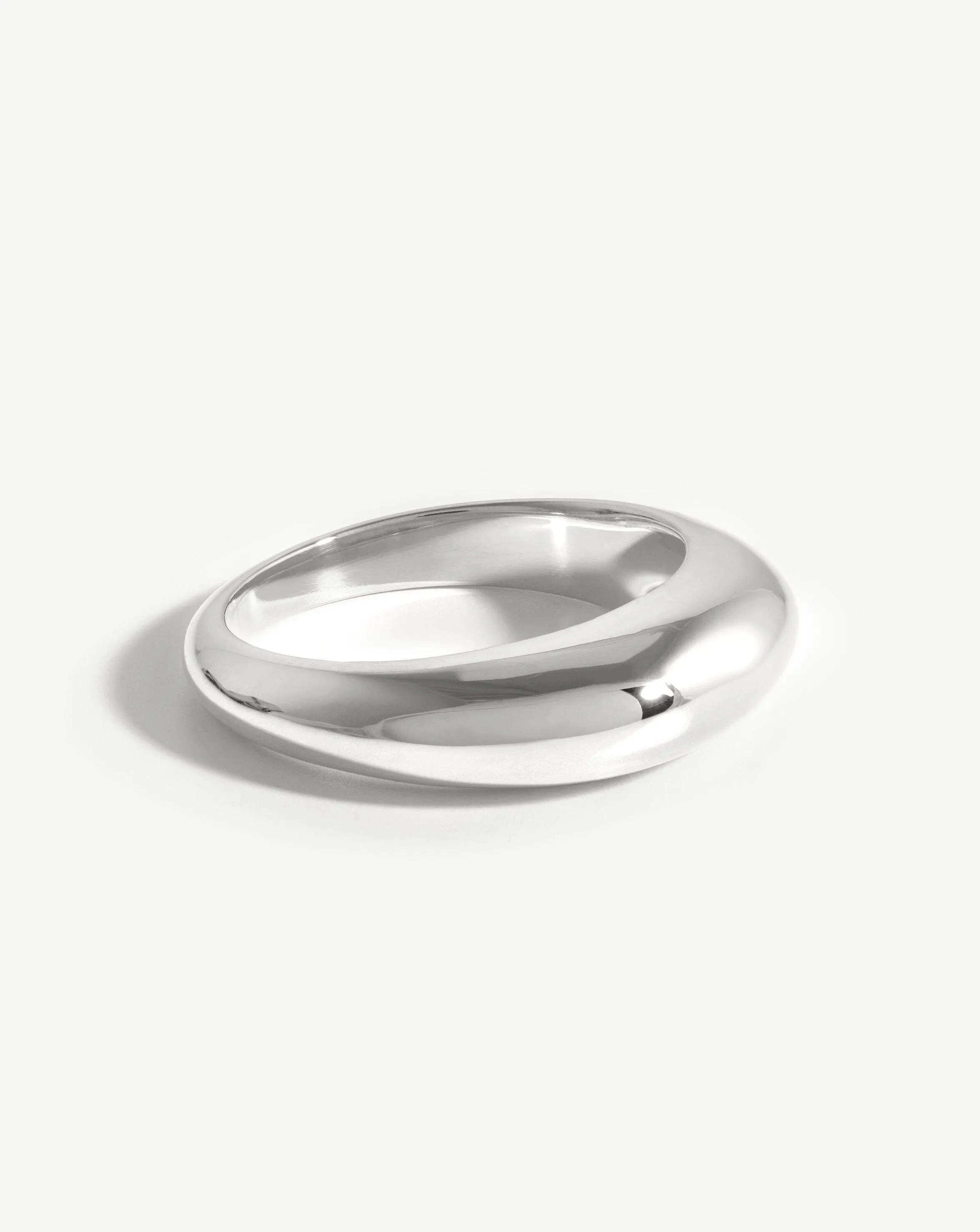 Dome Plain Ring | Silver Plated