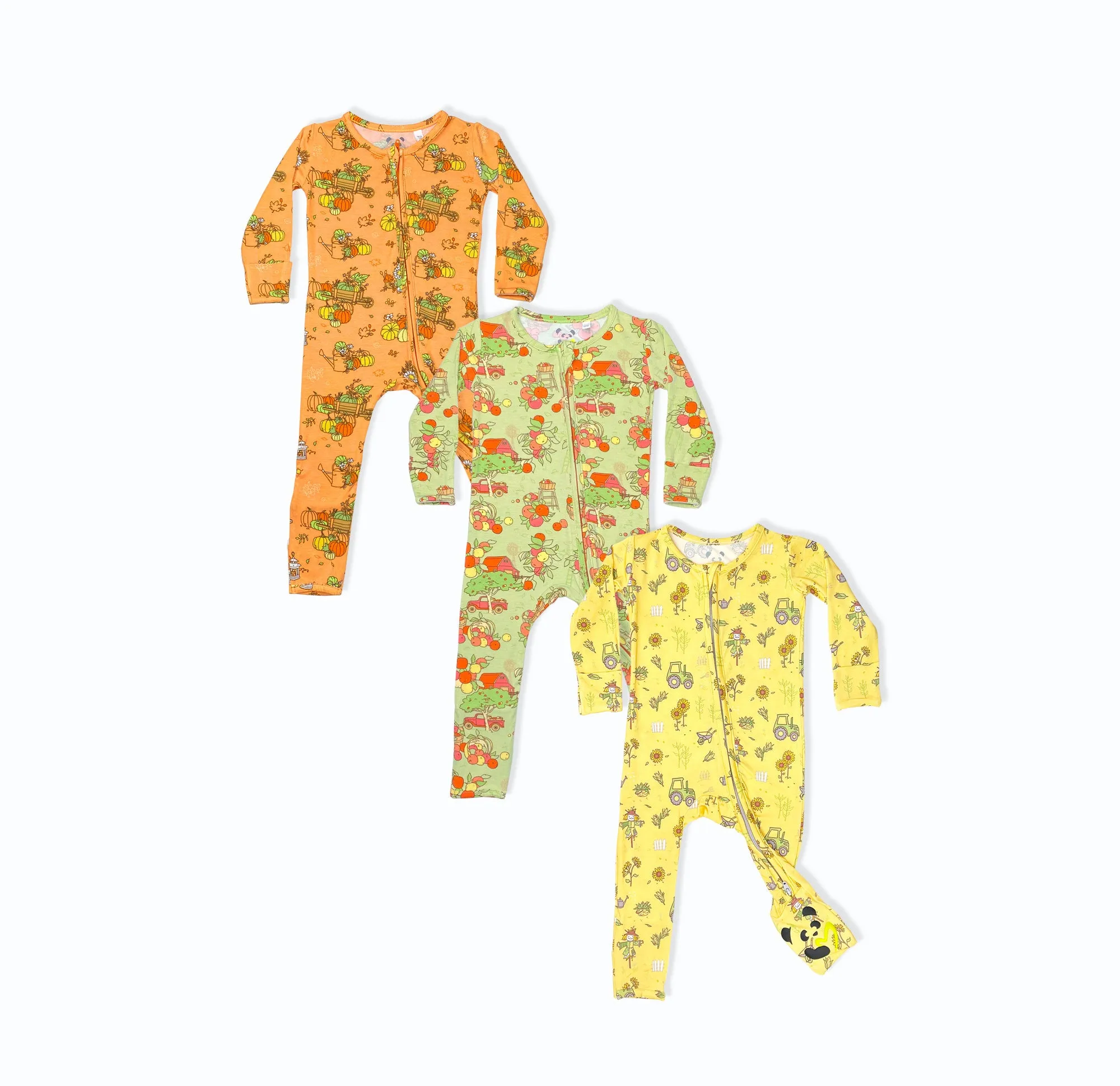 Fall Bundle - Bamboo Convertible Footies