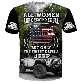 Finest Women Drive Jeep - T-Shirt