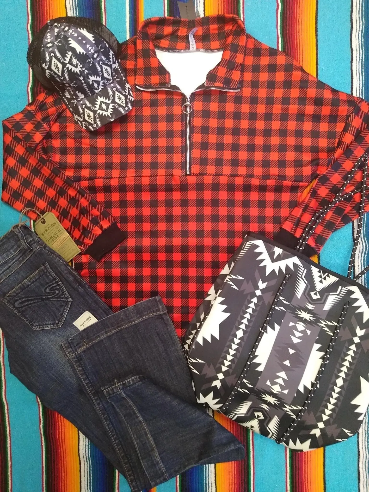 Fireside buffalo plaid PULLOVER