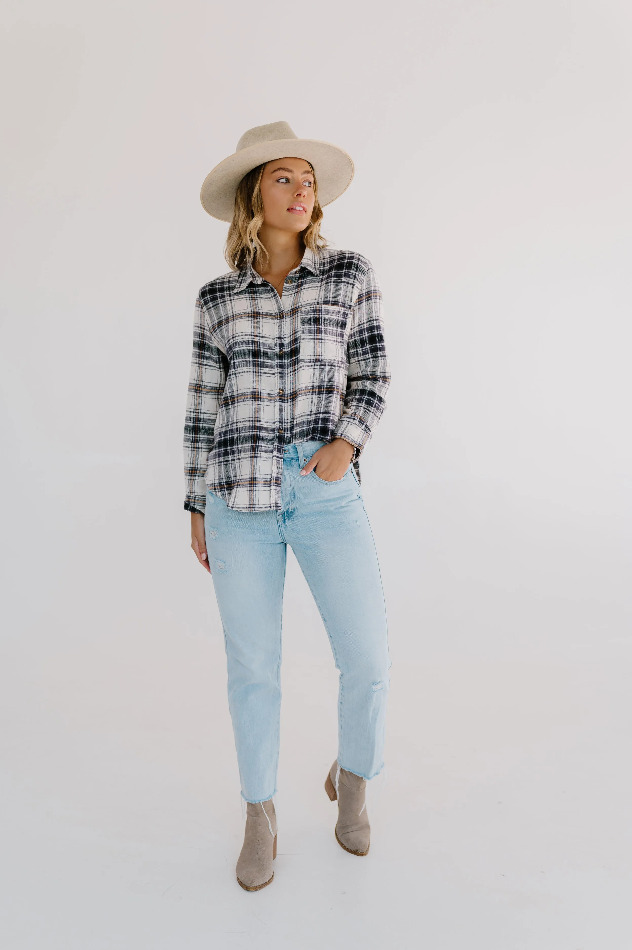 Flannel Plaid Top