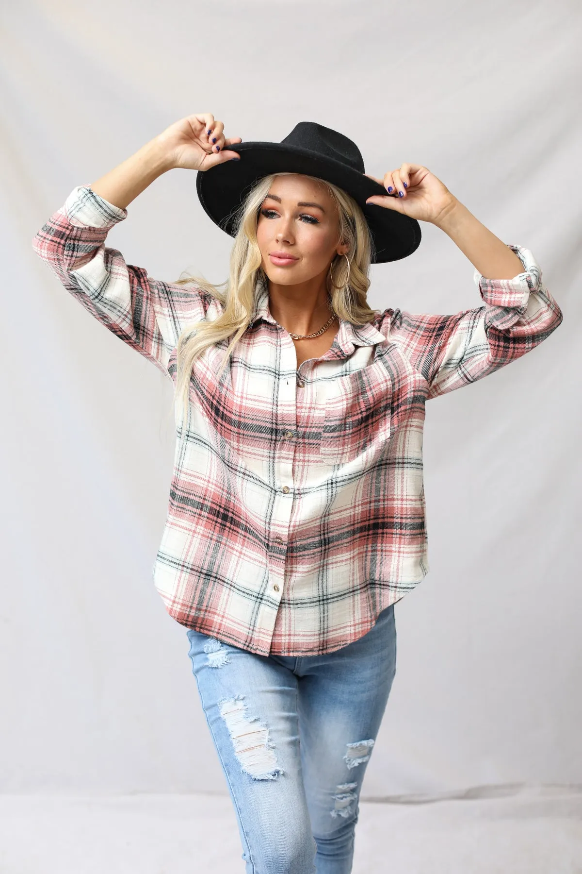 Flannel Plaid Top