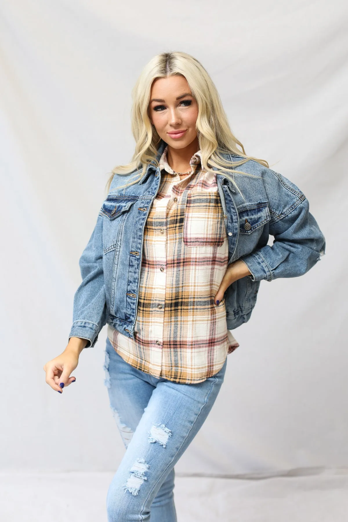 Flannel Plaid Top