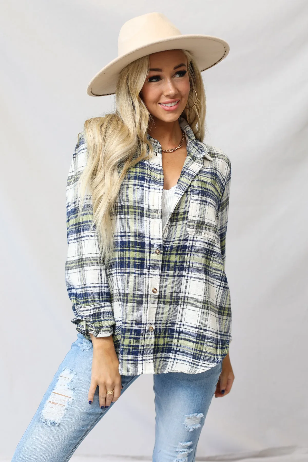 Flannel Plaid Top