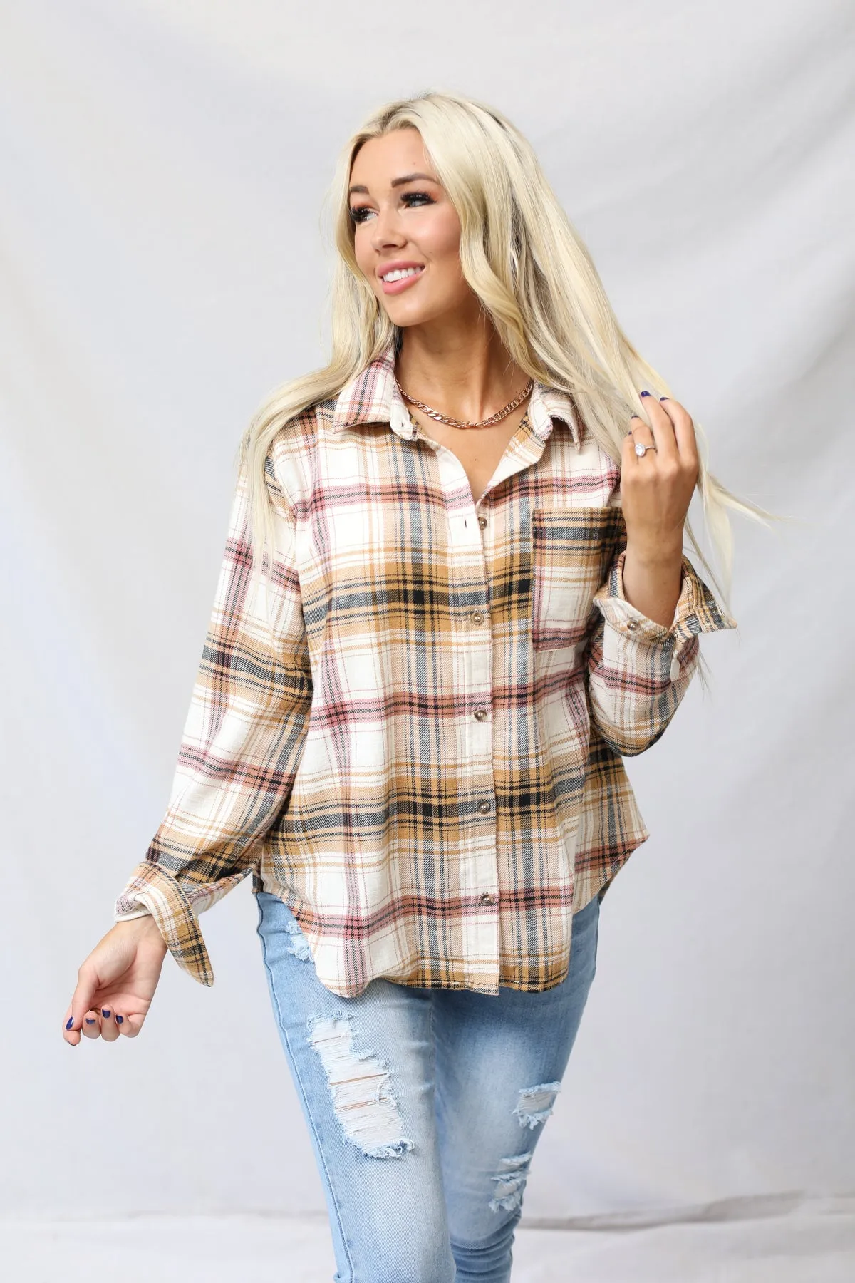 Flannel Plaid Top