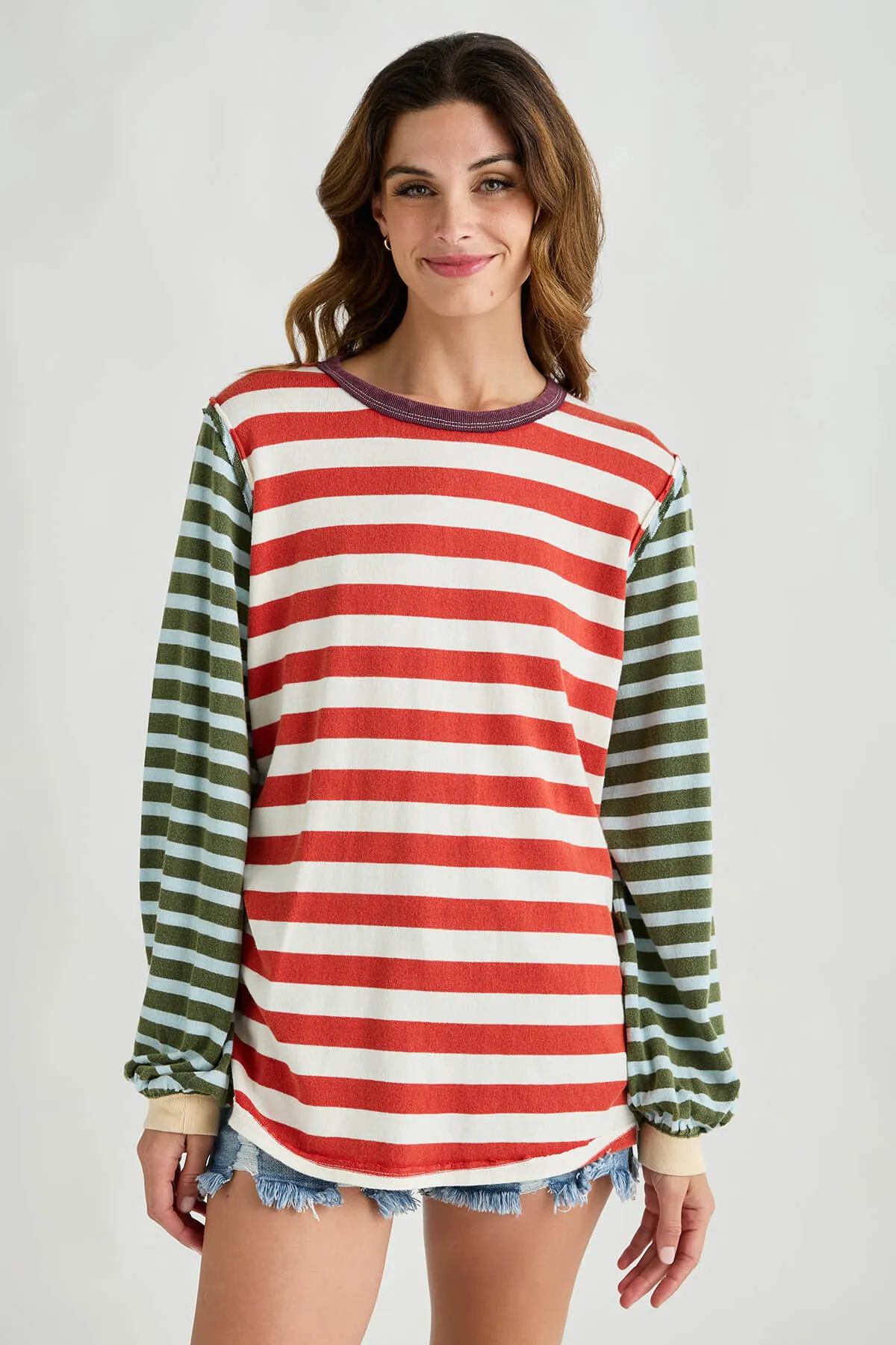 Free People Sawyer Stripe Tee