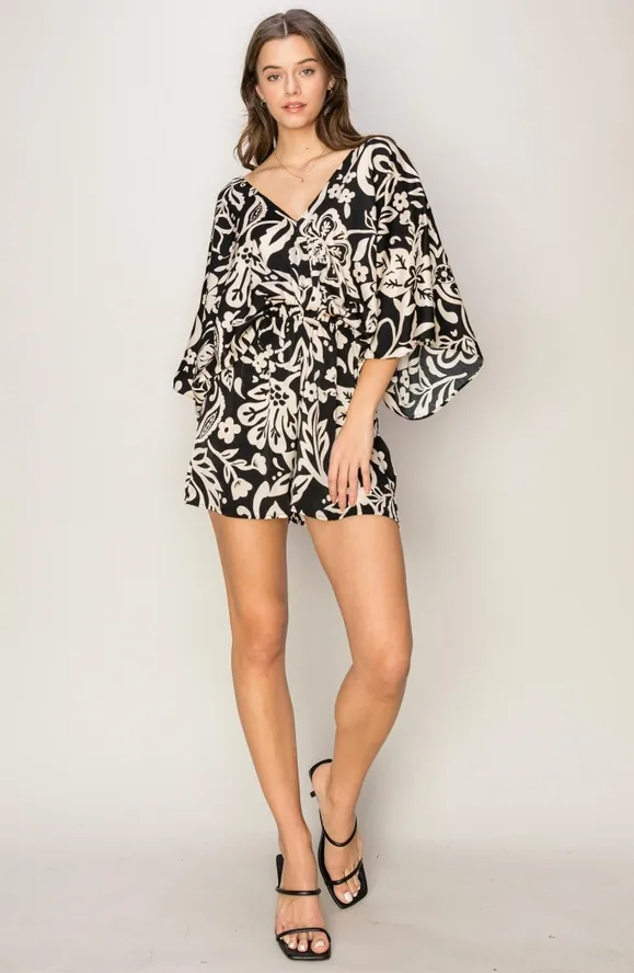 Garden Printed Romper