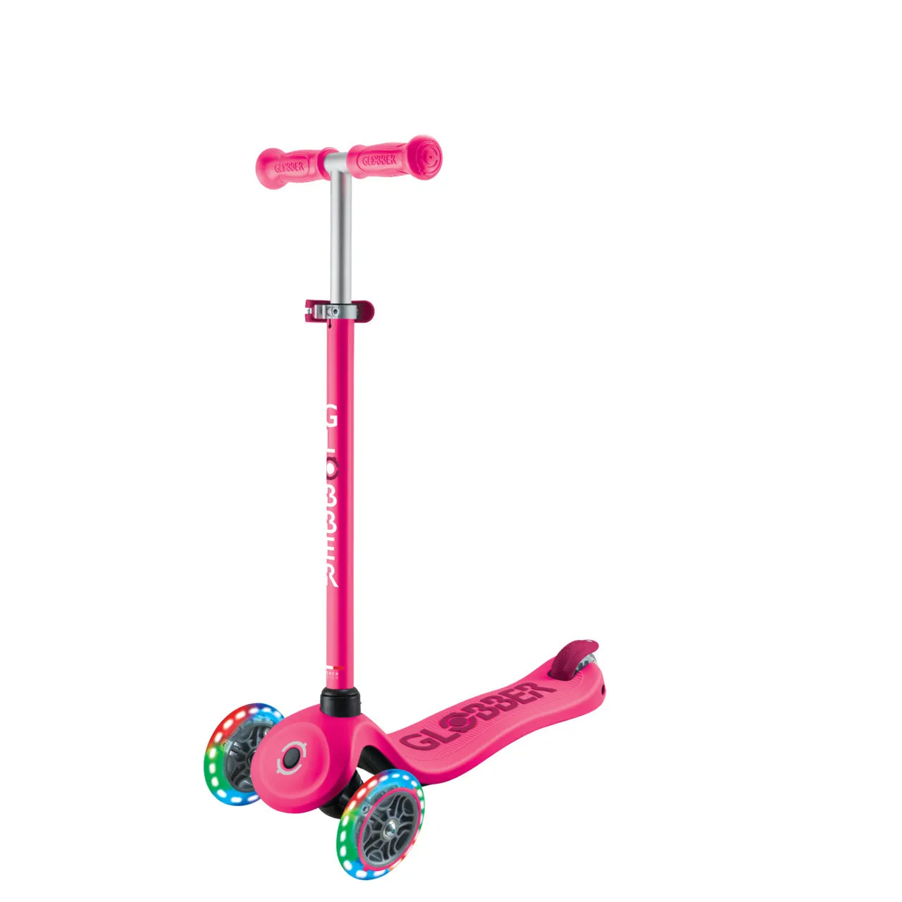 GLOBBER SCOOTER - GO UP SPORTY LIGHTS - DEEP PINK