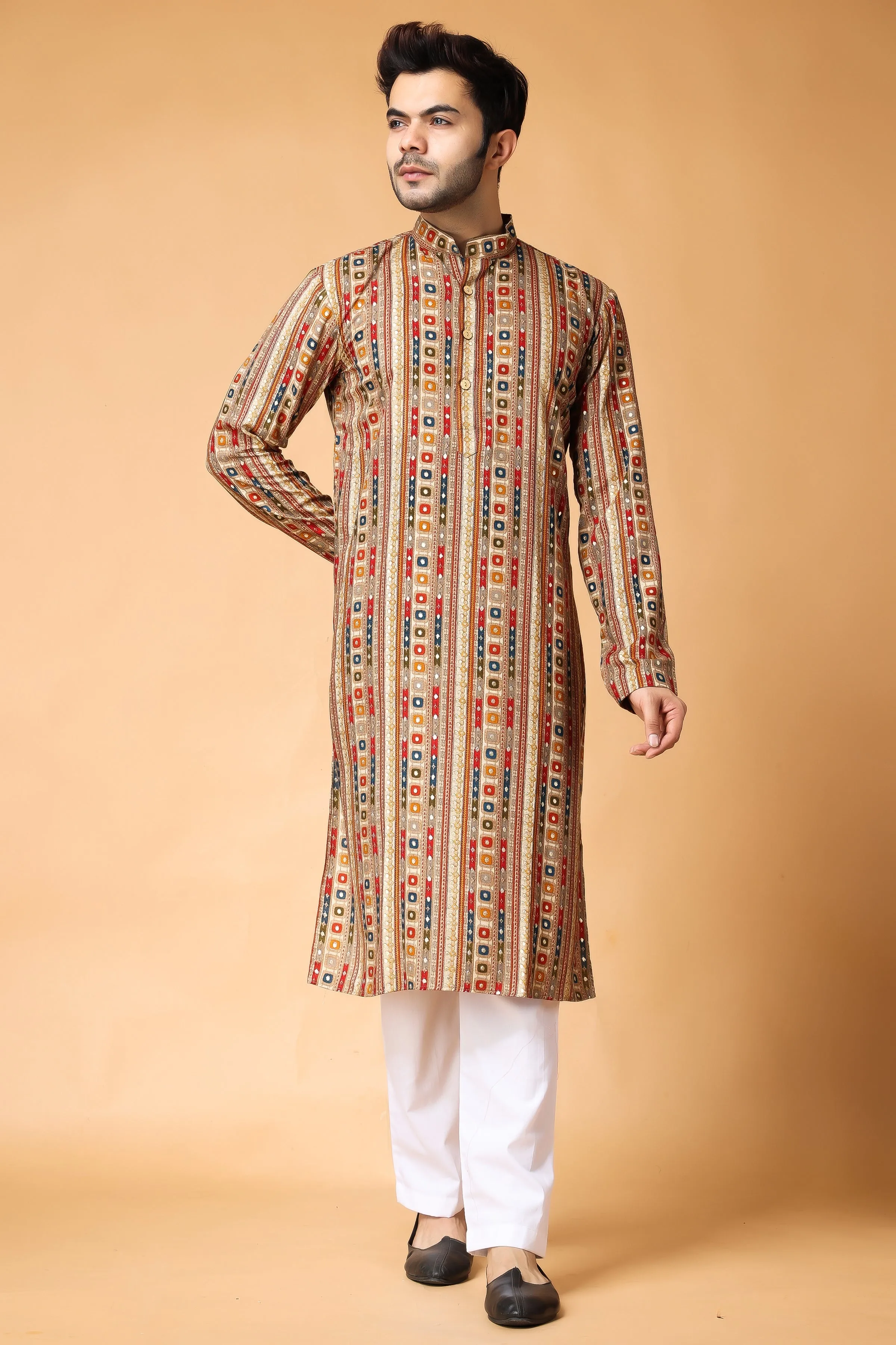 Golden Sands Printed Kurta