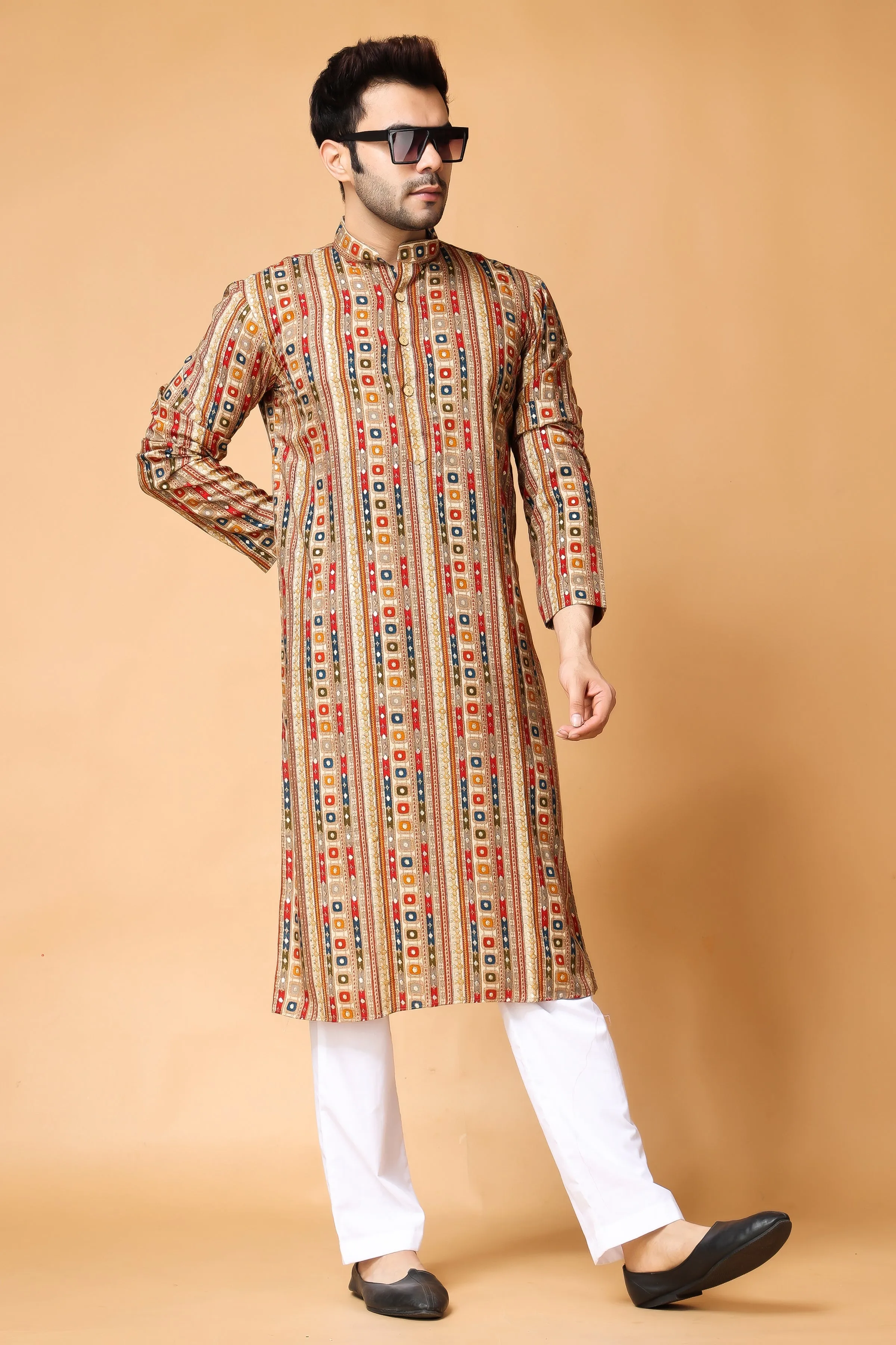 Golden Sands Printed Kurta