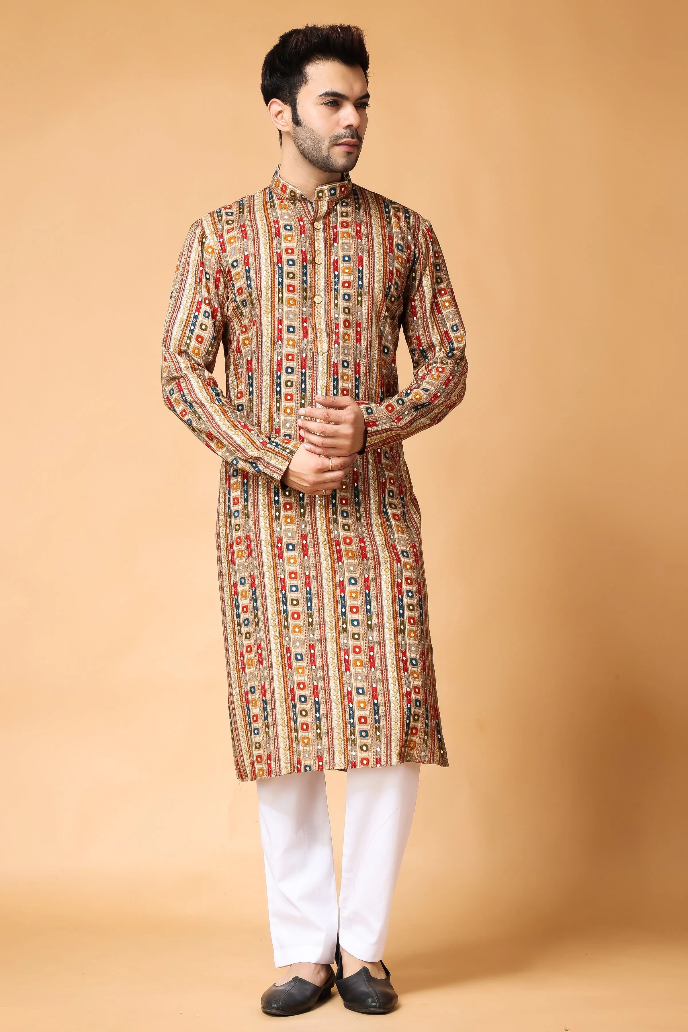 Golden Sands Printed Kurta