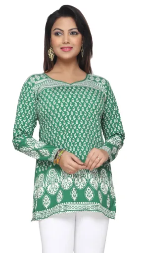 Green Indian Kurti for Women – Stylish and Elegant Ethnic Top