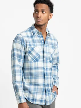 Indigo Plaid Twill Workshirt