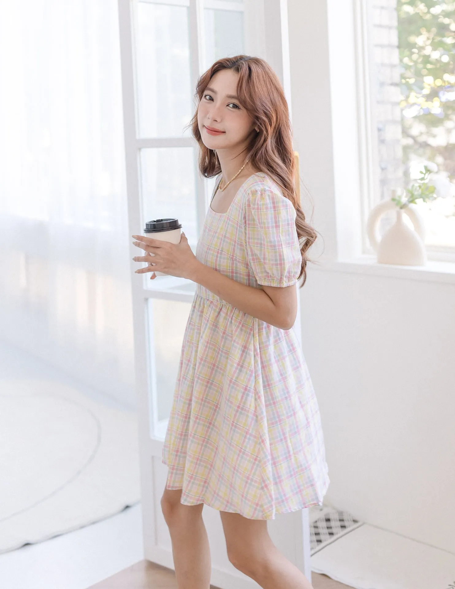 Iris Dress in Plaid