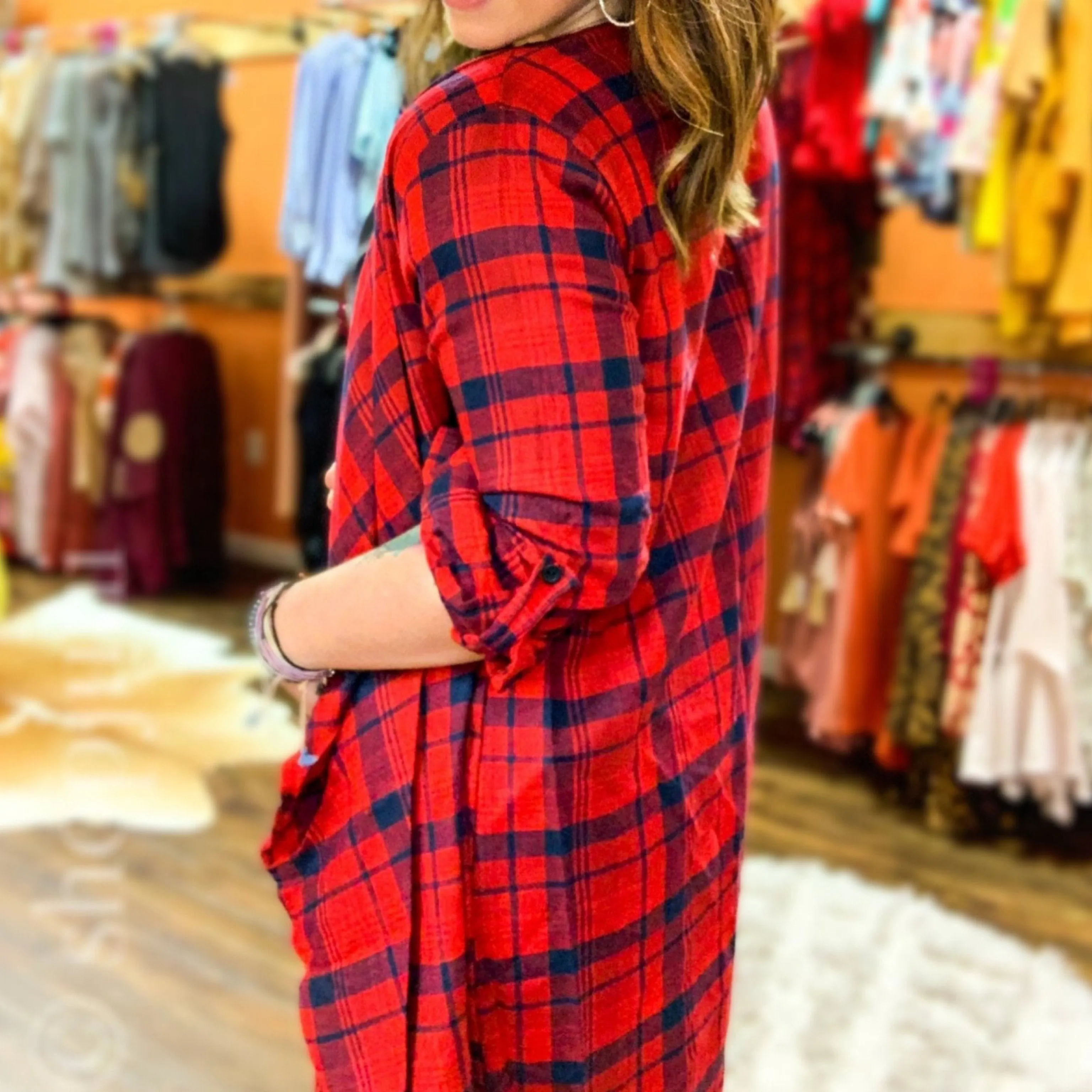 Kelsey Plaid Duster