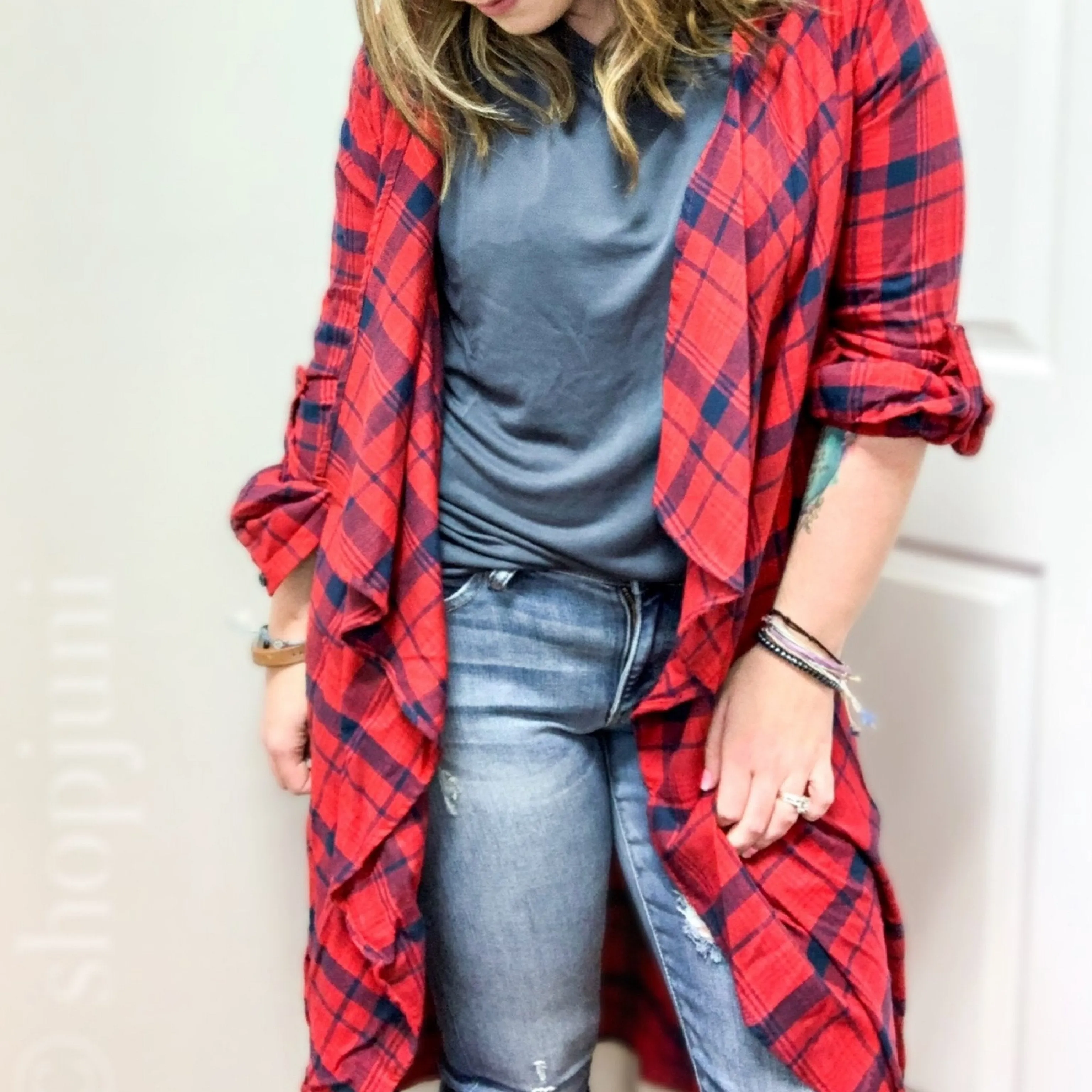 Kelsey Plaid Duster