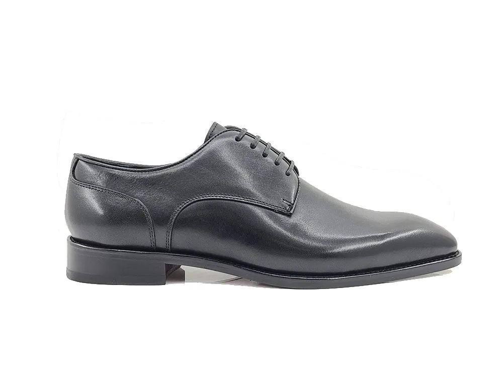 Leather Sole Plain Toe Burnished Blucher