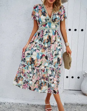 Leisure Vacation Printed Dress