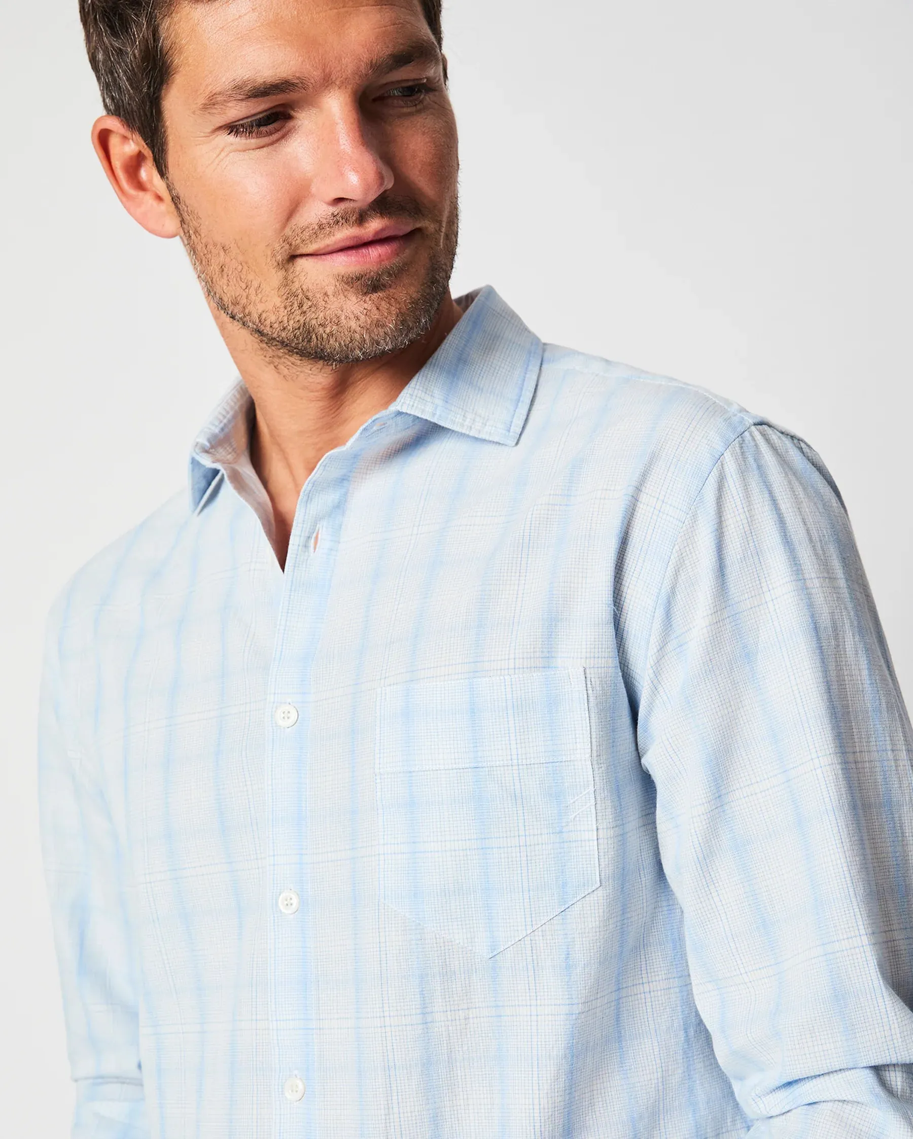 Line Plaid Pickwick Shirt