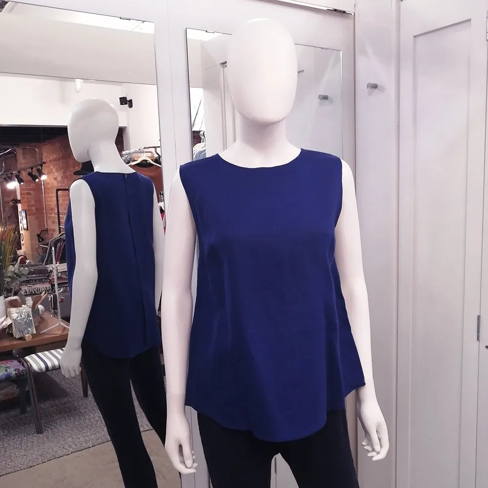 Linen Sleeveless Top - Block Colour