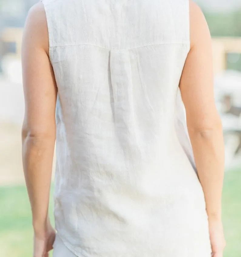 Linen Sleeveless top