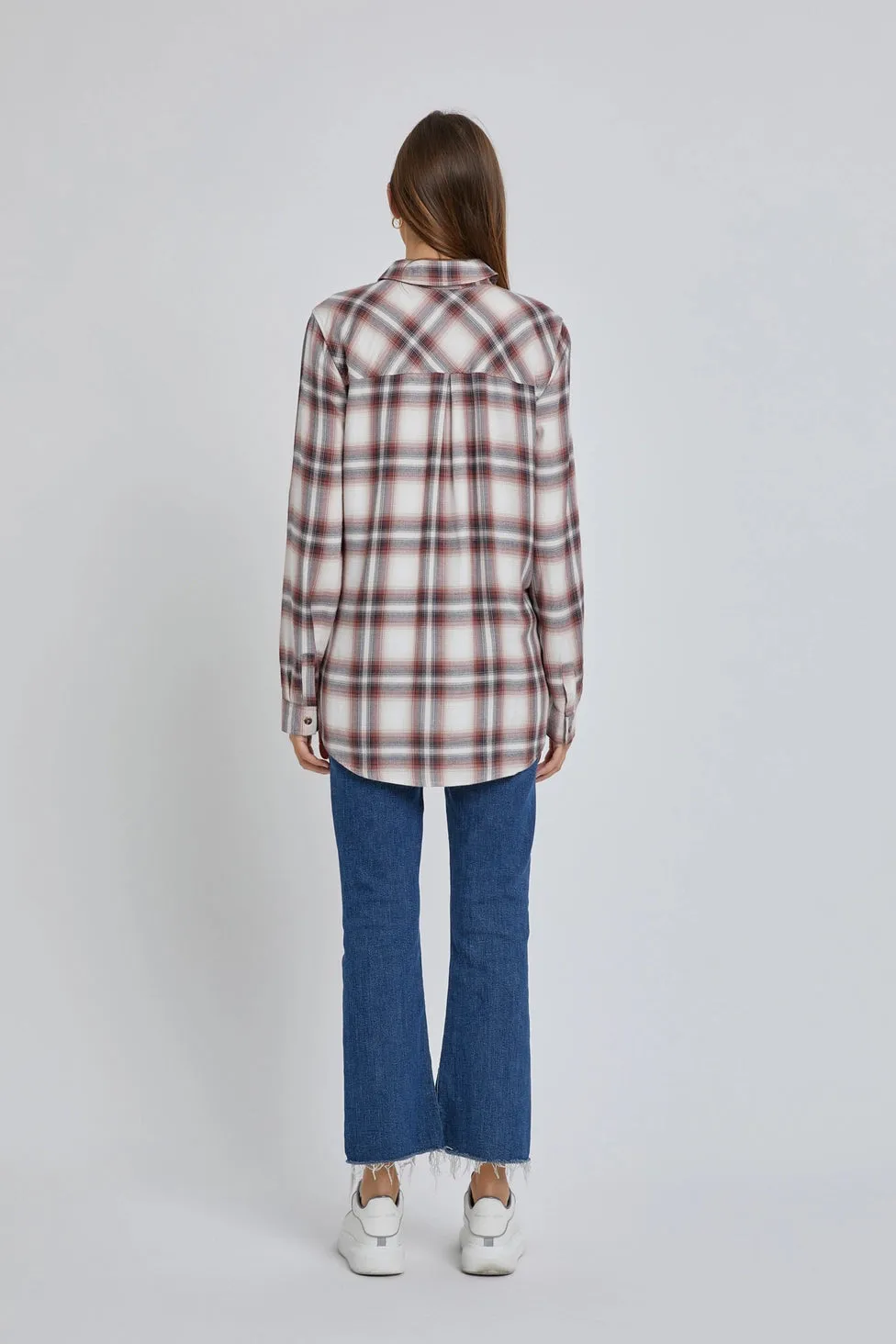 Lisa Plaid Flannel Shirt - Plus Size