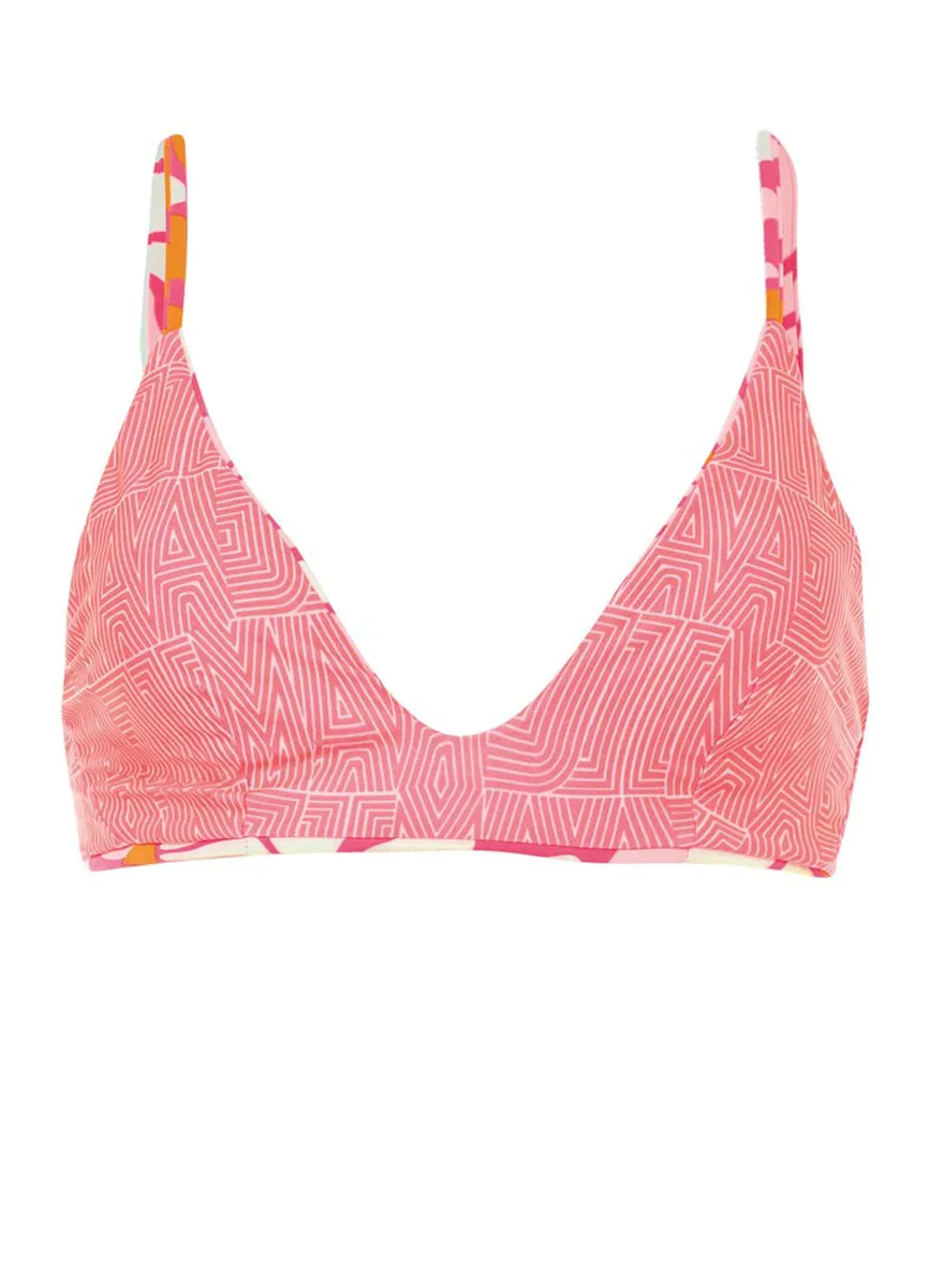 Maaji Dali Flowers Creta Sporty Bralette Bikini Top